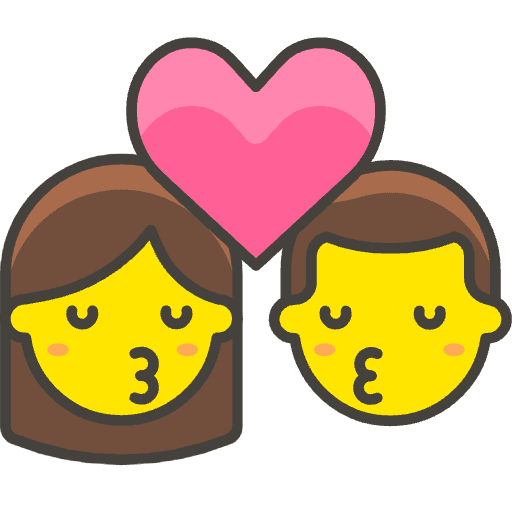 Kiss Woman Man 1 Emoji from Emoji - Free Set