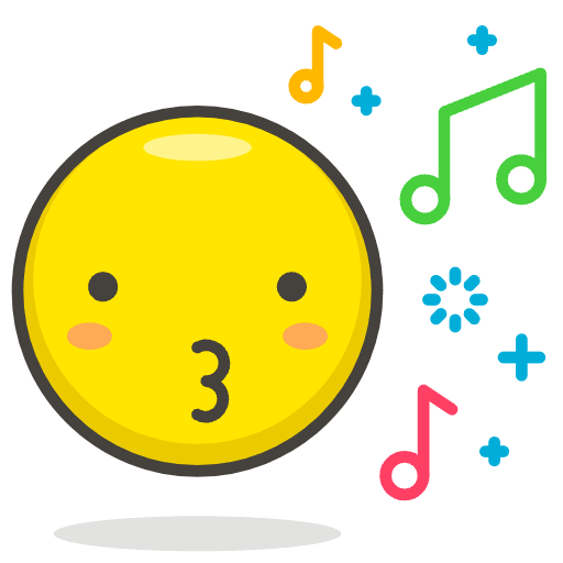 Kissing Face Emoji from Emoji - Free Set