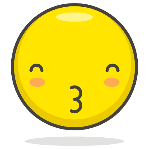 Kissing Face With Smiling Eyes Emoji from Emoji - Free Set