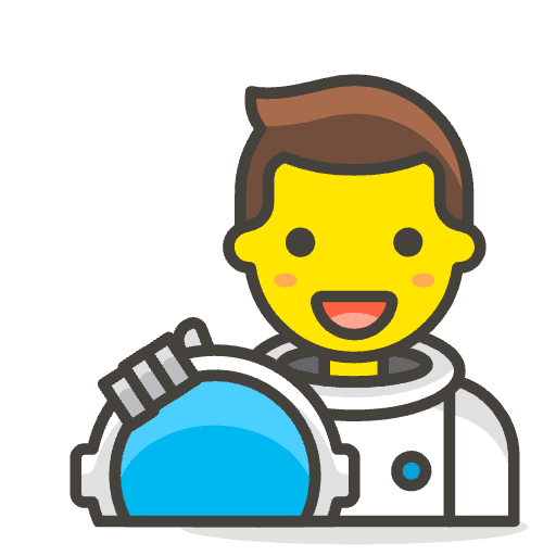 Man Astronaut 1 Emoji from Emoji - Free Set