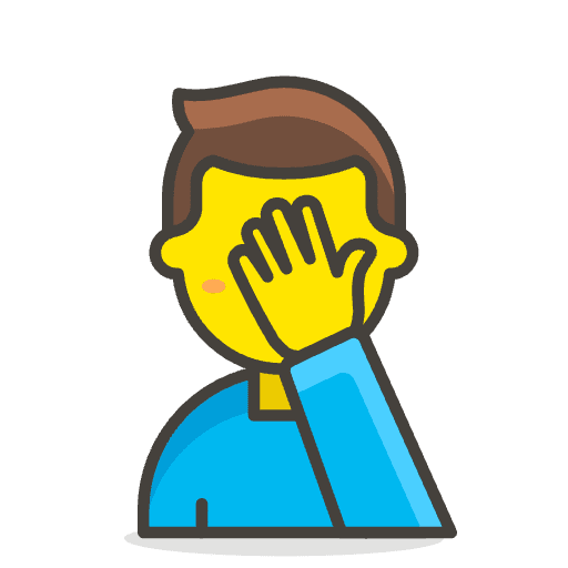 Man Facepalming 1 Emoji from Emoji - Free Set