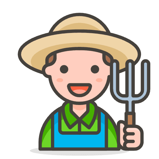 Man Farmer 2 Emoji from Emoji - Free Set