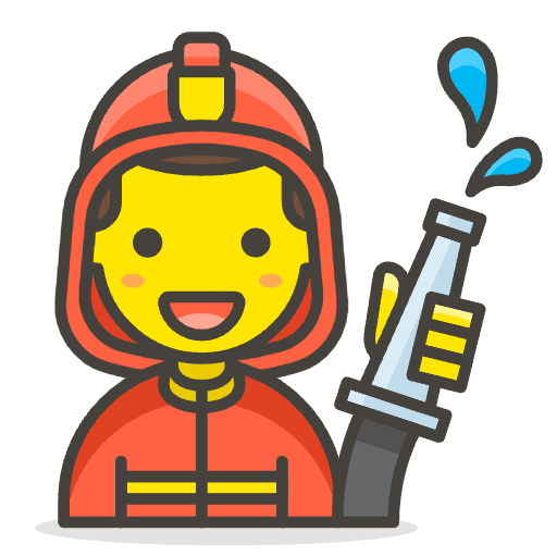 Man Firefighter 1 Element from Emoji - Free Set