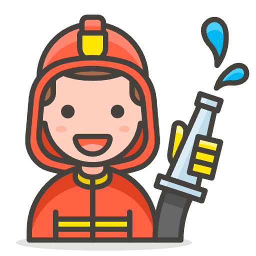 Man Firefighter 2 Emoji from Emoji - Free Set