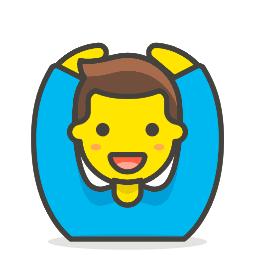 Man Gesturing OK 1 Emoji from Emoji - Free Set