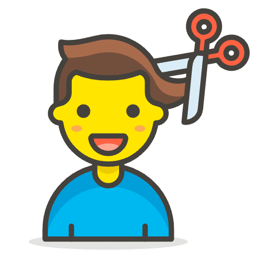 Man Getting Haircut 1 Emoji from Emoji - Free Set