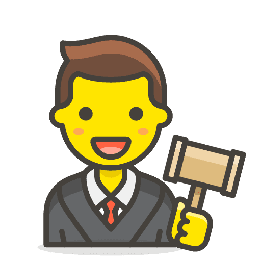 Man Judge 1 Emoji from Emoji - Free Set