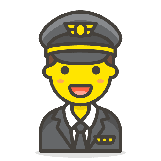Man Pilot 1 Emoji from Emoji - Free Set
