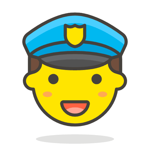 Man Police Officer 1 Emoji from Emoji - Free Set