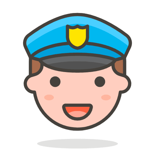 Man Police Officer 2 Emoji from Emoji - Free Set
