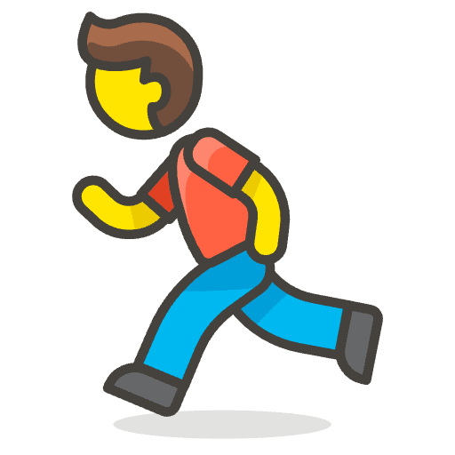 Man Running 1 Emoji from Emoji - Free Set