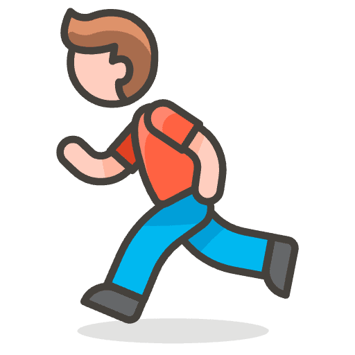 Man Running 2 Emoji from Emoji - Free Set