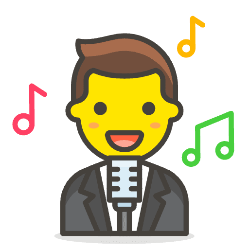 Man Singer 1 Emoji from Emoji - Free Set