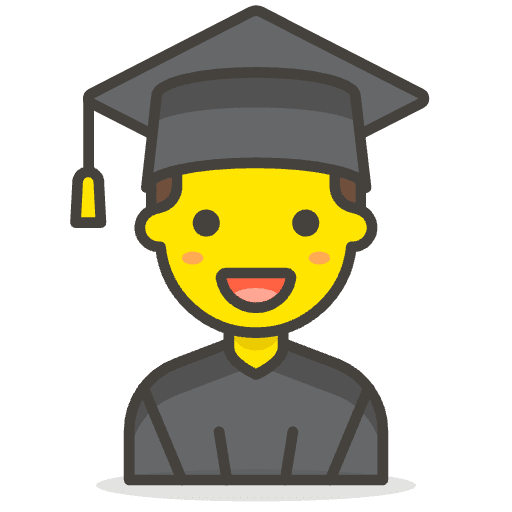 Man Student 1 Emoji from Emoji - Free Set
