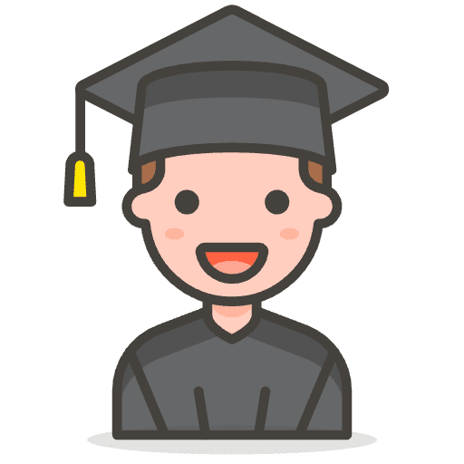 Man Student 2 Emoji from Emoji - Free Set
