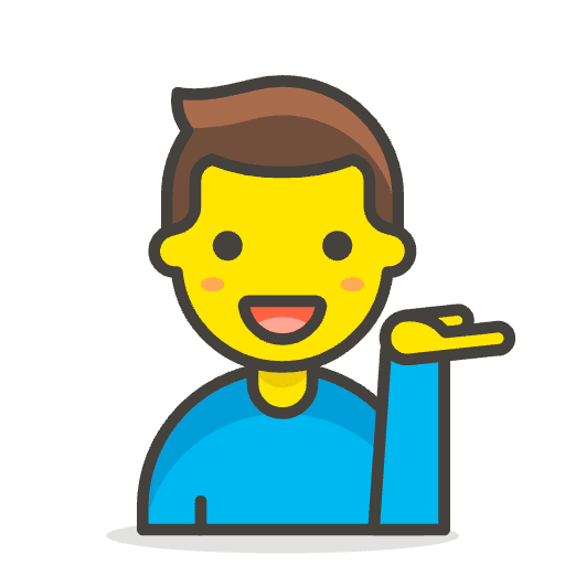 Man Tipping Hand 1 Emoji from Emoji - Free Set