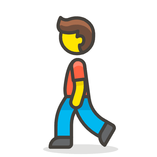 Man Walking 1 Emoji from Emoji - Free Set