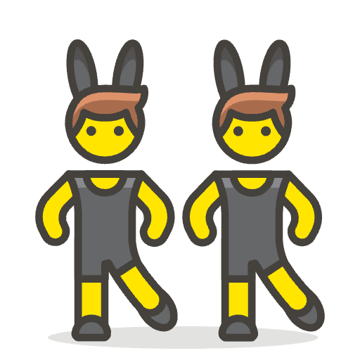Men With Bunny Ears 1 Emoji from Emoji - Free Set