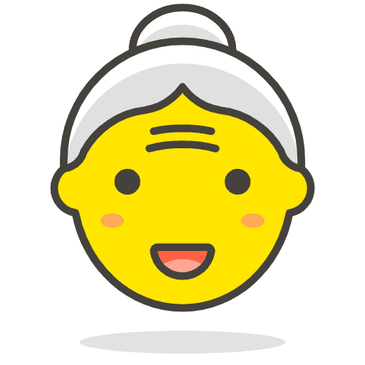 Old Woman 1 Element from Emoji - Free Set