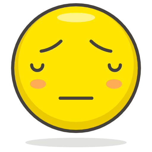 Pensive Face Emoji from Emoji - Free Set
