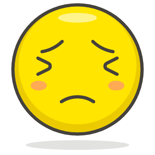 Persevering Face Emoji from Emoji - Free Set