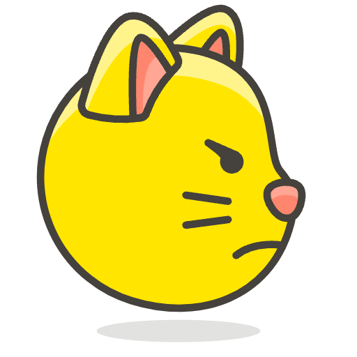 Pouting Cat Face Emoji from Emoji - Free Set