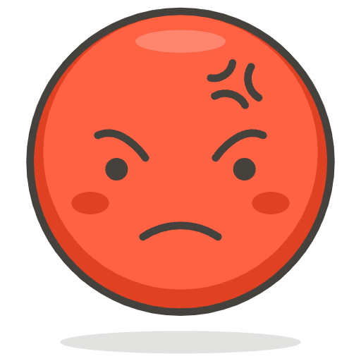 Pouting Face Emoji from Emoji - Free Set