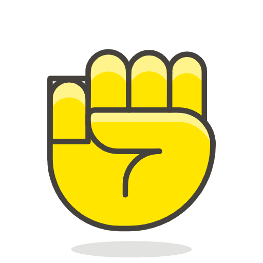 Raised Fist 1 Emoji from Emoji - Free Set
