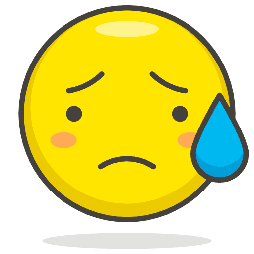 Sad But Relieved Face Emoji from Emoji - Free Set