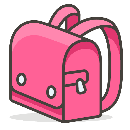 School Backpack Element from Emoji - Free Set