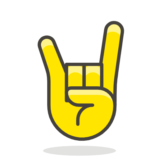 Sign Of The Horns 1 Emoji from Emoji - Free Set