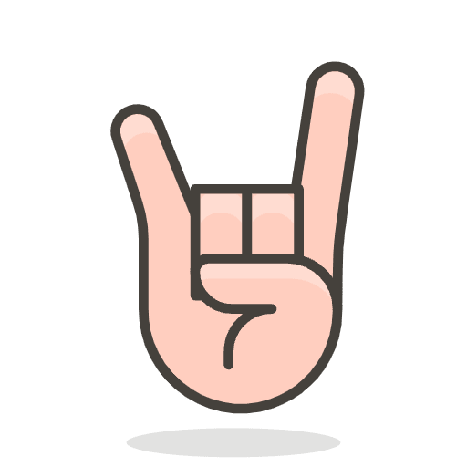 Sign Of The Horns 2 Emoji from Emoji - Free Set