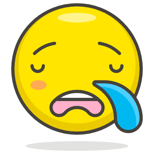Sleepy Face Emoji from Emoji - Free Set