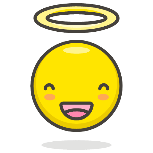 Smiling Face With Halo Emoji from Emoji - Free Set
