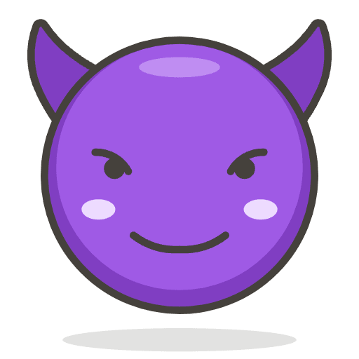 Smiling Face With Horns Emoji from Emoji - Free Set