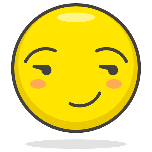 Smirking Face Element from Emoji - Free Set