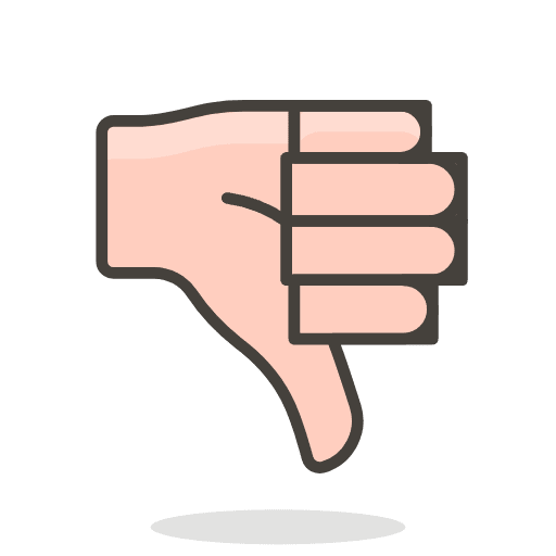 Thumbs Down 2 Emoji from Emoji - Free Set