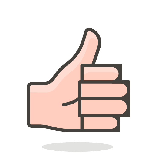 Thumbs Up 2 Emoji from Emoji - Free Set