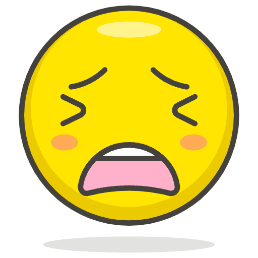 Tired Face Emoji from Emoji - Free Set