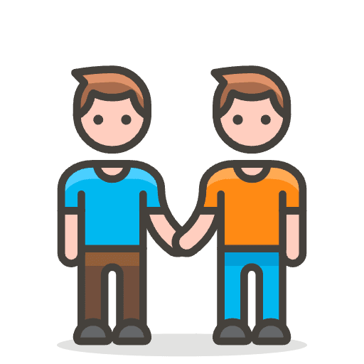 Two Men Holding Hands 2 Emoji from Emoji - Free Set