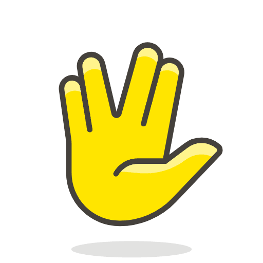 Vulcan Salute 1 Emoji from Emoji - Free Set