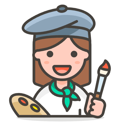 Woman Artist 2 Emoji from Emoji - Free Set