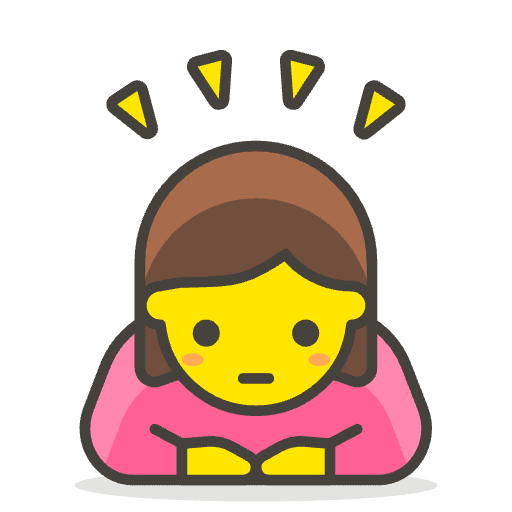 Woman Bowing 1 Emoji from Emoji - Free Set