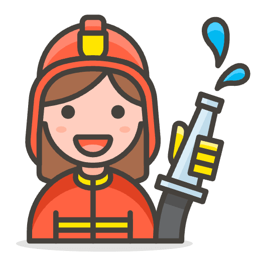 Woman Firefighter 2 Element from Emoji - Free Set