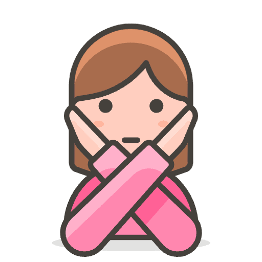 Woman Gesturing NO 2 Emoji from Emoji - Free Set