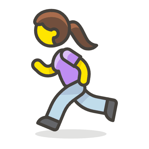 Woman Running 1 Emoji from Emoji - Free Set