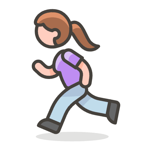 Woman Running 2 Emoji from Emoji - Free Set