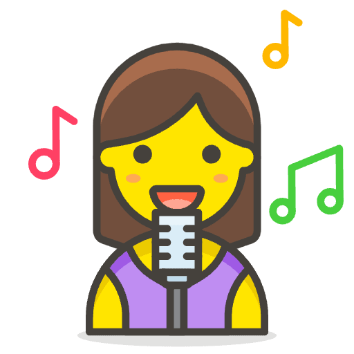 Woman Singer 1 Emoji from Emoji - Free Set