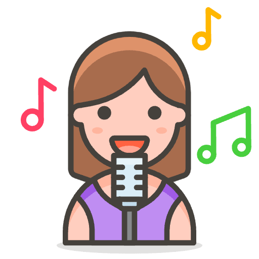 Woman Singer 2 Emoji from Emoji - Free Set