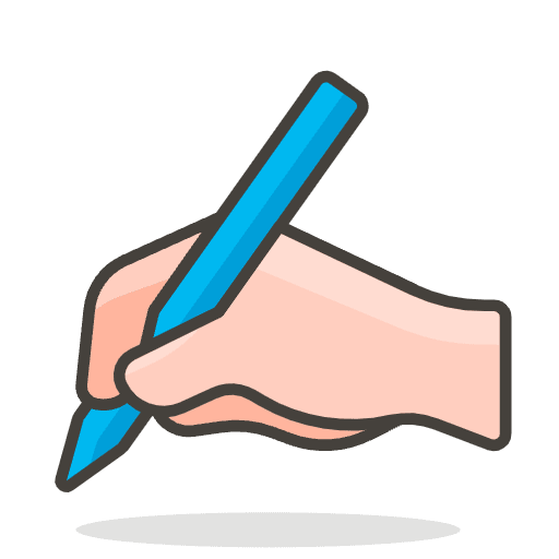 Writing Hand 2 Emoji from Emoji - Free Set